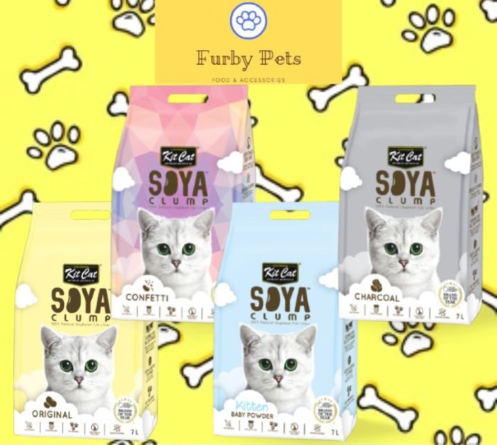 Kit Cat Soya Clump cat Litter 7L (Bundle Of 6) Lazada Singapore