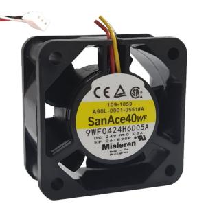 4020 Ball Bearing Fan 4cm 40mm For SanAce40WF Server Cooling Fan DC 24V 0.08A 40x40x20mm 3-wire FANUC Cooler