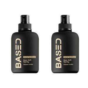 SG STOCK BASED SANTAL Sea Salt Spray for Men – Instant Beachy Texture Hydrates & Nourishes Premium Non-Toxic 200ml