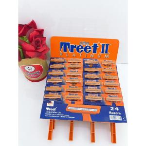 Alat Cukur jenggot kumis isi 24 pcs cukuran lembaran biru/kuning