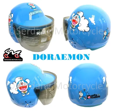 Kids Safety Helmet Children Budak Kanak Kid Topi Keledar Doraemon Hello Kitty Nemo