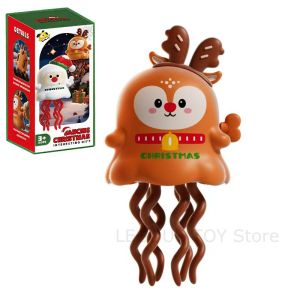 Winding Dancing Octopus Fun Prank Creative Toy Santa Claus Reindeer Pumpkin Ghost Intelligent Obstacle Avoidance Childrens Toy Christmas Halloween Gift
