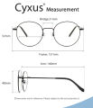 Cyxus Anti Blue Light Photochromic Lens Computer Glasses Blocking Anti Radiation Glasses Stainless Steel Metal Frame Reduce Headache Anti Eye Eyestrain Eyeglasses Unisex 8090. 