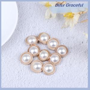 Ditur 10pcs Metal Shank Buttons for Sewing Scrapbooking DIY Craft Decoration