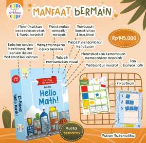 Family Busy Book Hello Math Elhana Learning Kit / Buku Aktivitas Anak / Mainan Edukasi Anak / Mainan Anak Matematika / Buku Anak Murah