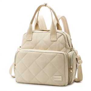 NEXASHOP Multi Compartment Mom Bag Splashproof Lightweight Shoulder Bag  Waterproof Diaper Bag Women