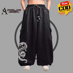 Synthesis Expertise Baggy Fleece Balon Pants Star Dot Terlaris Brand New Star Co