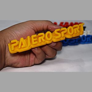PAJANGAN DASHBOARD PAJERO SPORT DENGAN VARIASI TIMBUL 3D BAHAN FIBERGLASS