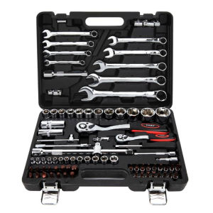 REAIM Tool Kit 187/85/82 PCS Perkakas Bengkel Dan Rumah Tools Set 187pcs alat kunci pas soket