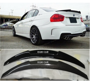 [READY STOCK] BMW 3 Series e90 2005-2011 spoiler M4 style GLOSS BLACK CARBON