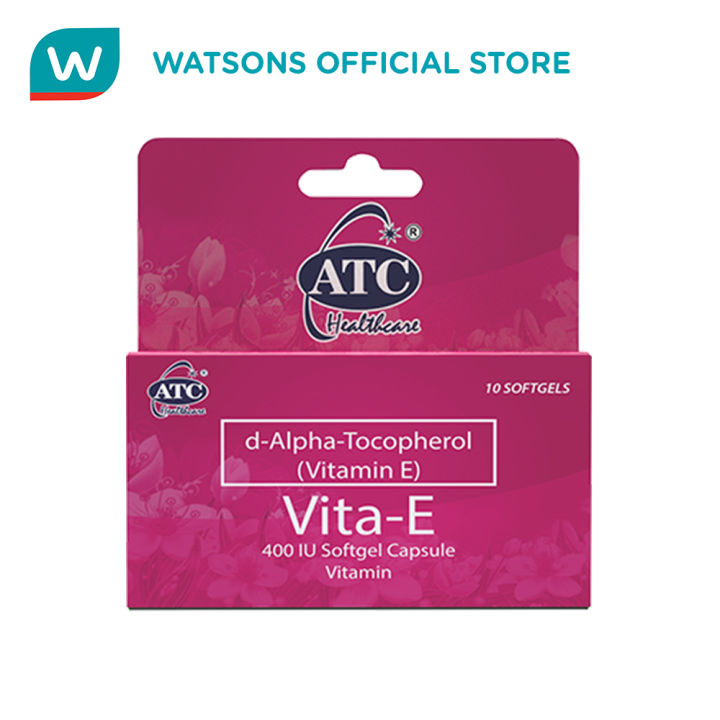 ATC HEALTH Vita E 400 IU 10 Softgel Capsule | Lazada PH