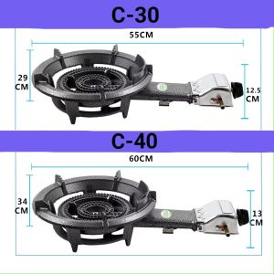 HEAVY DUTY AUTO-IGNITION CAST IRON GAS STOVE SINGLE BURNER HOUSEHOLD GAS STOVE