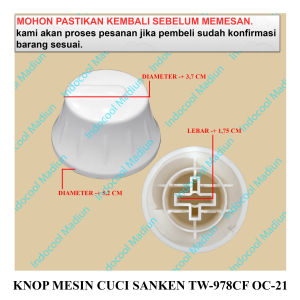KMC02 KNOB PUTARAN MESIN CUCI / KNOP MESIN CUCI SANKEN TW-978CF OC-21