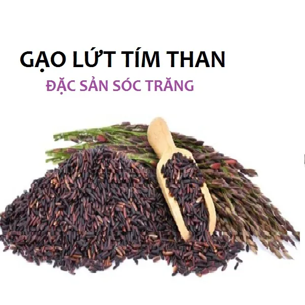 GẠO LỨT DẺO TÍM THAN HỮU CƠ 2KG - Đặc sản gạo hữu cơ Sóc Trăng - APMart