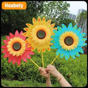 【2-3 days delivery】 Colorful Sunflower Windmill Wind Turbine For Lawn Garden Party Decoration Outdoor Camping Picnic Garden Yard Decor