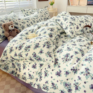 Hoa Quilt Cover với dây kéo thoáng khí hoa Duvet cover duy nhất/siêu đơn/Nữ Hoàng/Vua/Cỡ Đại