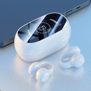 Tai Nghe Không Dây M47 - Bluetooth 5.4 Kẹp Tai Tiện Lợi Pin Trâu Âm Thanh To Rõ Màn LED Rõ Ràng