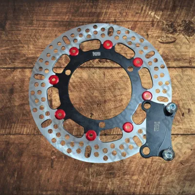 KING DRAG 260MM BIG BRAKE ROTOR DISC AEROX/NMAX FRONT 3HOLES WITH BRACKET