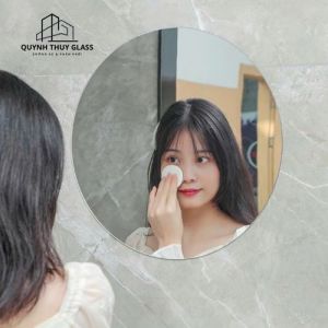 Gương tròn decor dán tường siêu nhanh Hàng sịn cao cấp- FGC