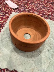 กระถางดินเผาทรงท่อ ขนาด 4 / 5 / 6 / 8 นิ้ว (มีรูระบายน้ำ)