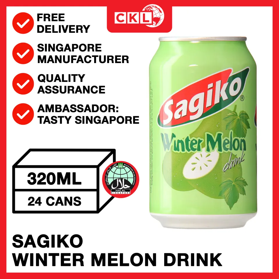 Sagiko Winter Melon Drink - Halal - 24 X 320ml Cans | Lazada Singapore