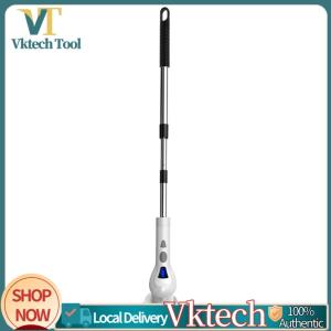 [Vktech] Household Cleaning Brush with 8 Replaceable Brush Portable Power Shower Brush for Bathroom Bathtub Kitchen Tile Floors