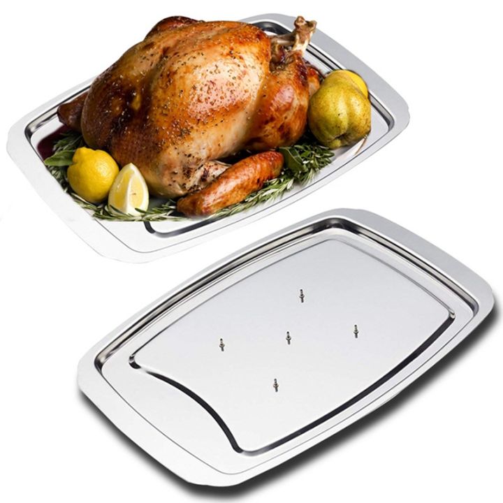 Stainless Steel Turkey Nail Basin Roast Chicken Rack Turkey Rack Roast ...