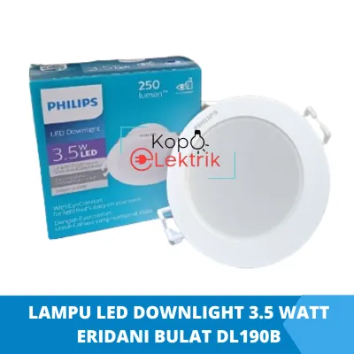 Lampu Led Philips Downlight 3.5 Watt Eridani DL190B 3.5w Bulat