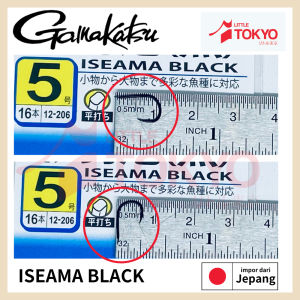 Mata Kail Pancing Gamakatsu ISEAMA BLACK Original Japan