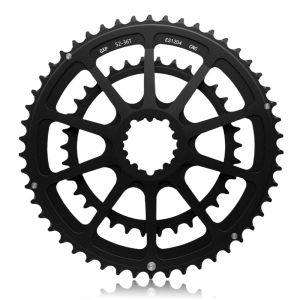 Light Weight Metal Road Bike Chainring Set Bike Double Chainring Replacements Suitable for 8/9/10/11/12 Speed