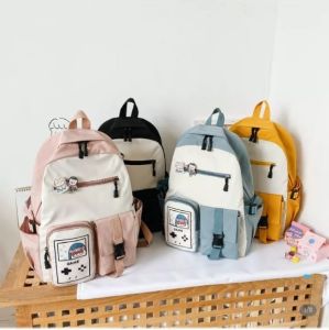 BStore (COD) Tas Ransel Aesthetic Sekolah Anak Remaja Perempuan / Tas Ransel Sekolah Wanita Korean Style Terbaru 2024 / Tas Sekolah Anak SD SMP SMA Murah Kekinian / Tas Gendong Perempuan Karakter Lucu