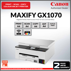 Canon Maxify GX2070 Color A4 4-in-1 WI-FI Inkjet Printer – Auto Duplex | Low Cost High Volume Print
