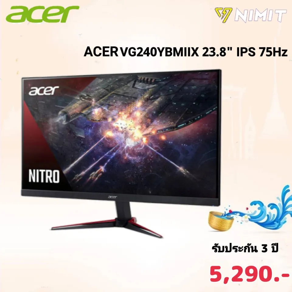 จอคอมพิวเตอร์ เอเซอร์ Monitor ขนาดหน้าจอ 23.8'' ACER VG240Y bmiix