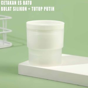 Cetakan Es Silikon + Tutup - Cetakan Bola Es Batu - Cetakan Bulat Es Batu - 1pcs