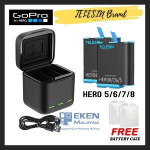 100% ASLITELESIN GoPro Battery HERO 5 / 6 / 7 Black / 8 / 9 / 10 / 11 / 12 – High Performance & Long Lasting