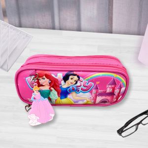 < 8805 > Pencil Case Kotak Pensel Princess Collection / Cute Design Ariel Snow White Girl Kanak-Kanak Cartoon Stationery