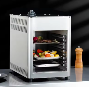 เครื่องย่างสเต็กไส้ควัน ตั้งเวลาได้ เครื่องอบสเต็ก Smoked Steak Grill