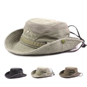 BETTERFORM Foldable Breathable Men and Women Wide Brim Bucket Hat Fishing Cap Jungle Hat Sun Protection Hat
