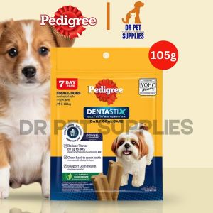 105g Pedigree Dentastix Dental Pet Care Dog Treats All Stages Adult Puppy Dogs Strong Teeth Formula