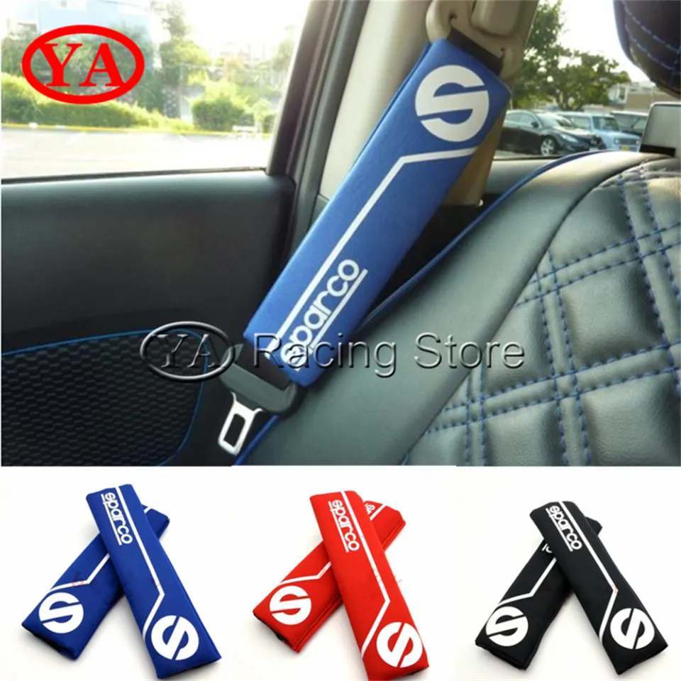 Car Sparco Shoulder Seat Belt Pad Set of 2Pcs Black Red Blue Lazada PH