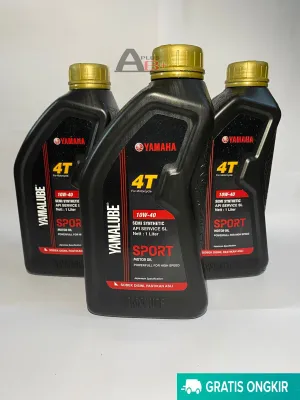 HARGA ( ISI 3PCS ) - OLI MOTOR YAMALUBE SPORT BLACK 4 STORE 1 LITER 10-40W PELUMAS OLI MESIN