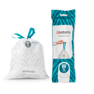 Brabantia ถุงขยะ สำหรับถังขยะขนาด 5 ลิตร จำนวน 3 แพ็ค(60ใบ) Perfect Fit Bags Code W 5 Litre for Pedal Bin 5L New Icon 3 Rolls 60 Bags