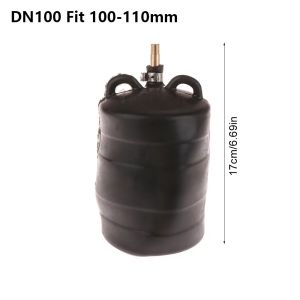 LIVELYN 1Pcs Cao su Túi khí thoát nước Đen Bong bóng bơm hơi Túi khí chặn ống Bền bỉ DN50/75/100/110 Dừng cắm Phụ kiện DIY cho ống