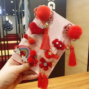 Jepit Rambut Anak 1 Set Motif Cherry Red ACC1018B