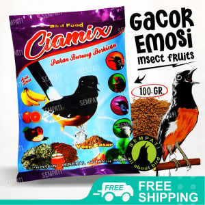 SEMPATI Voer Kasar Ciamix Pur Pakan Makanan Burung Murai Plontang Poci Anis Cucak Jalak Dari Kroto Ulat Jangkrik Madu Pisang Dan Buah Buahan VOERKS