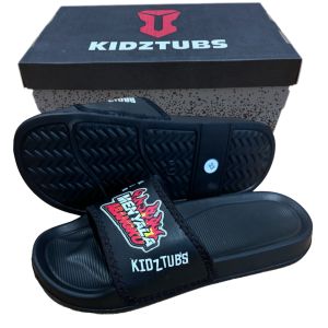 Sandal Anak Laki Laki Karet Slipper Slide Selop Slipon Jepit Karakter Warna Hitam Usia 6-10 Tahun-KIDZTUBS115081624