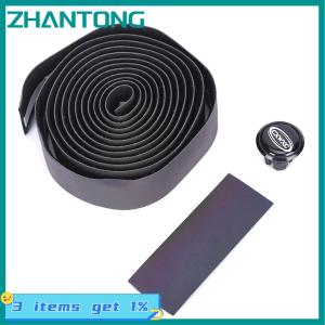 ZHANTONG เทปพันมือจับจักรยานหนัง PU เทปพันแฮนด์จักรยานสะท้อนแสง