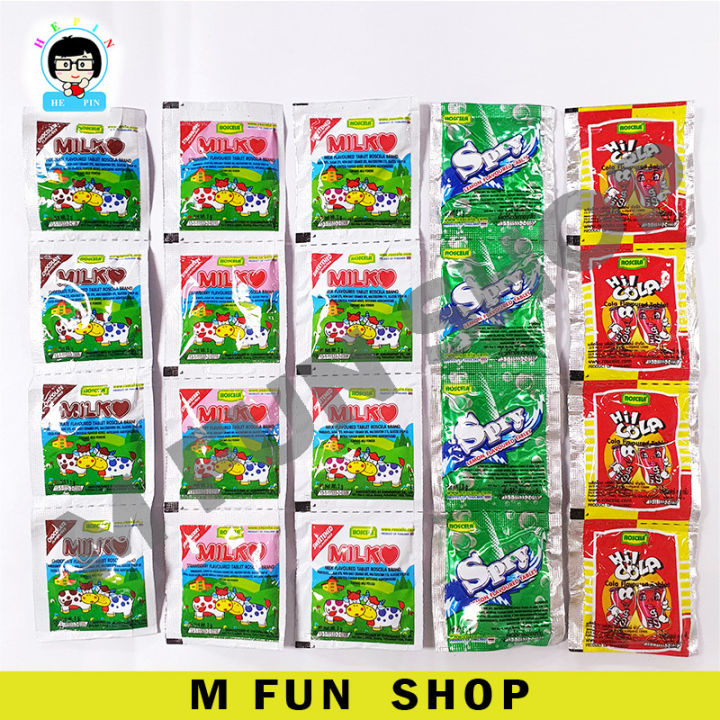 *Childhood Snack* Halal 4Pcs Roscela Brand Milk Tablet Candy Gula Susu ...