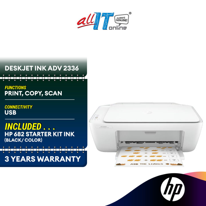 Hp Deskjet Ink Advantage 2336 All In One Printer Print Copy Scan Usb 7wq05b Lazada 