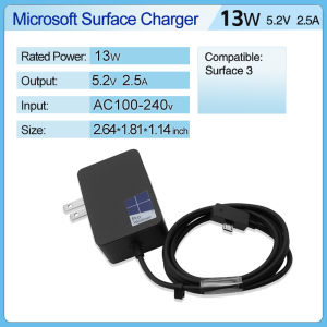 Original  Microsoft Surface Power Charger  for  Surface 3  Surface Pro1 Pro2 Pro3  Pro4 Pro5 Pro6 Pro7 Pro8 Prox Book1/2/3 Go 1/2/3 Laptop 1/2/3/4  Plug UK US 48W 13W 24W 44W 65W